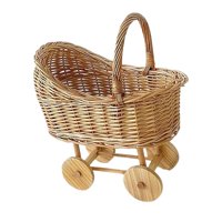 Magideal - Cesta De Flores De Mimbre Para Pícnic Cesta De Boda Para Pétalos Hecha A Mano Con Diseño Nostálgico Adecuada Para Fiestas De Bebé Y Exhibición En Cas L