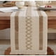 thumbnail image 1 of Camino de mesa de rayas trenzadas con borlas, 183 x 30 cm, tejido de encaje bohemio, decoración para mesa de comedor, bodas, fiestas, reuniones, estilo rústico, hogar, mantel, tocador, decoración navi, 1 of 7