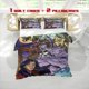 thumbnail image 1 of 3pcs Gothic Cartoon Digital Print Bedding Set Soft Duvet Cover and 2 Pillowcases for All Seasons Ideal Choice for Home & Guest Room Decor, 1 of 5