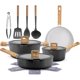 thumbnail image 1 of Juego de Utensilios de Cocina NutriChef 14 Piezas Antiadherente Cerámico Negro, 1 of 8