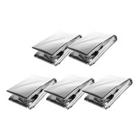 Ioensy - 5 Uds Manta De Emergencia Lámina Mylar Manta Espacial 51 ""X 83"" Plegable Para Adultos