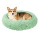 thumbnail image 1 of Cama para Gato y Perro de 23.5 Pulgadas (60cm) Redonda Suave y Esponjosa de Felpa, Verde, 1 of 7