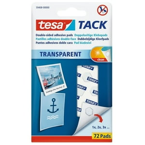 Tesa - Adhesivo Reutilizable Tack 72 Pads