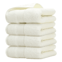 Genérico - Pack 4 Toallas Blancas Algodón Peluquería Piso Hotel 50X100