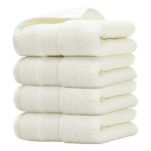 Genérico - Pack 4 Toallas Blancas Algodón Peluquería Piso Hotel 50X100