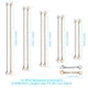 thumbnail image 2 of Extensores de Collar UUBAAR Pack de 12 en Plata y Oro, 2 of 7