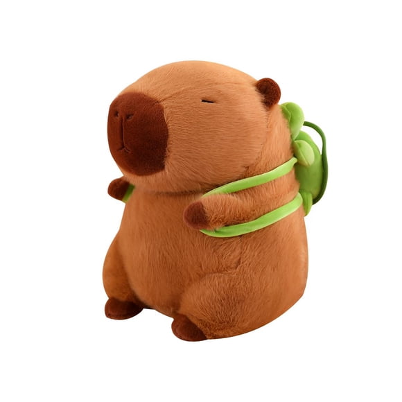 Peluche JPORSHU Carpincho 25 cm con Mochila de Tortuga