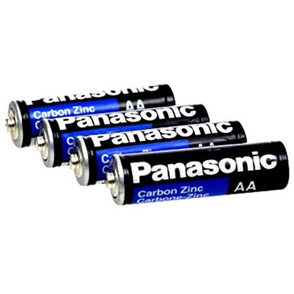 Baterías AA Panasonic 5741 Super Heavy Duty Power Carbono Zinc Doble A 1.5V Negro Paquete de 8