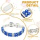 thumbnail image 3 of Collar de Perlas para Perro Uxcell, Collar de Perlas para Gato con Cristales de Lujo, Collar de Mascota con Diamantes para Bodas, (Azul, L), Para Tazas de Té / Cachorros / Gatitos / Mascotas Pequeñas, 3 of 7