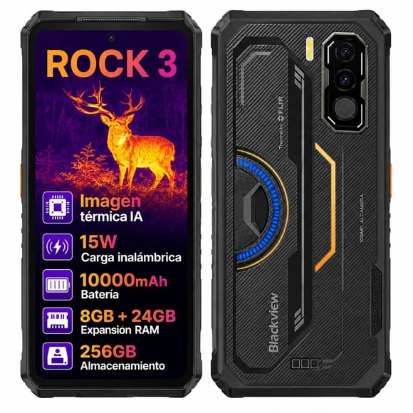 Blackview ROCK 3 | Celular Rugged con Cámara Térmica