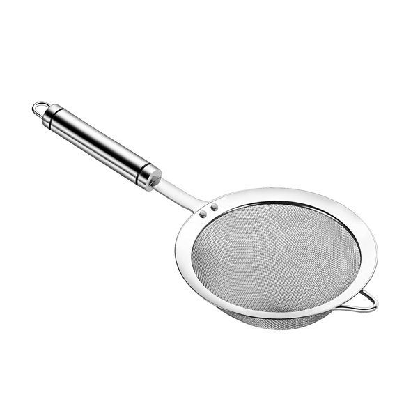 Colador de alimentos Sunwukin de 14 cm con malla de acero inoxidable