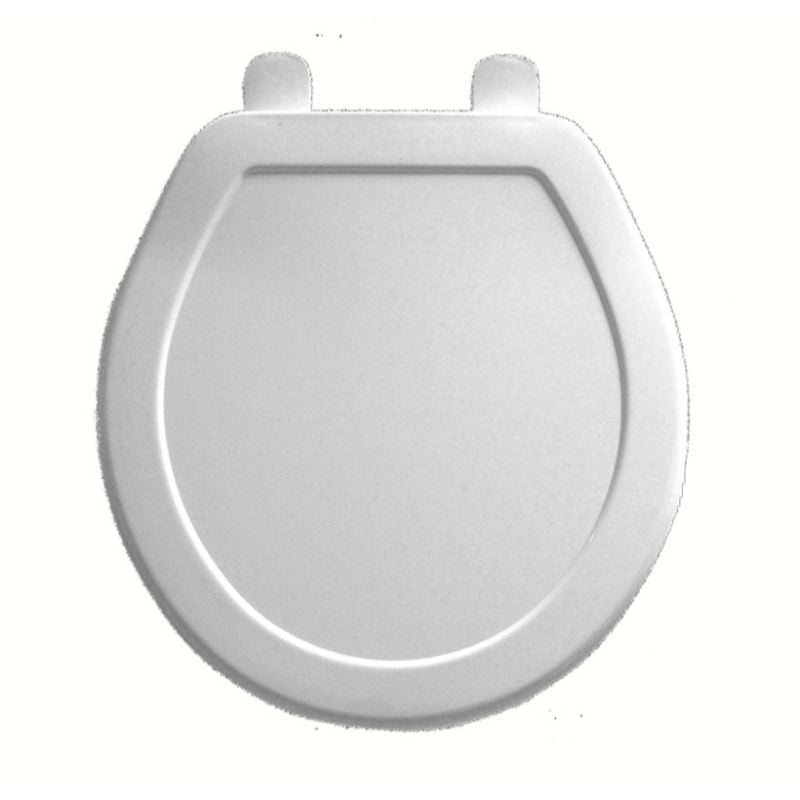 Asiento De Plastico Redondo Frente Cerrado Blanco 1 Pieza Mayfair