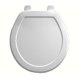 thumbnail image 1 of Asiento WC de Plástico WC Redondo Frente Cerrado Blanco 1 pieza, 1 of 2