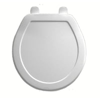 Asiento De Plastico Redondo Frente Cerrado Blanco 1 Pieza Mayfair