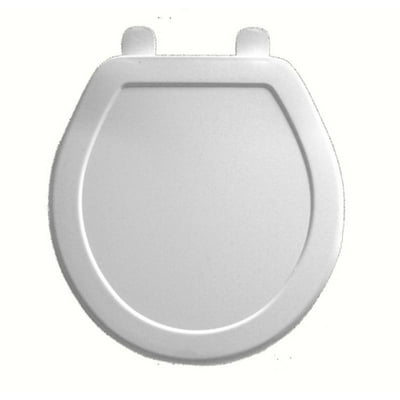 Asiento De Plastico Redondo Frente Cerrado Blanco 1 Pieza  Mayfair