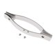 thumbnail image 4 of Tirador de puerta de cristal de aleación de zinc para baño Accesorio de baño 145 mm C, 4 of 5