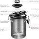 thumbnail image 5 of Bote de café Veken hermético de acero inoxidable, 650 ml, gris, 5 of 7
