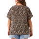thumbnail image 3 of Agnes Orinda Blusas de Talla Grande para Mujer Camisas Florales con Botones Cuello en V Mangas con Volantes Top Casual 2X Negro, 3 of 6