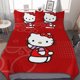 thumbnail image 1 of Hello Kitty Duvet Cover Set 3-Piece Bedding Set Soft Warm And Comfortable Soft Bed Set for Bedroom All Season Bed Sheets, 1 of 5
