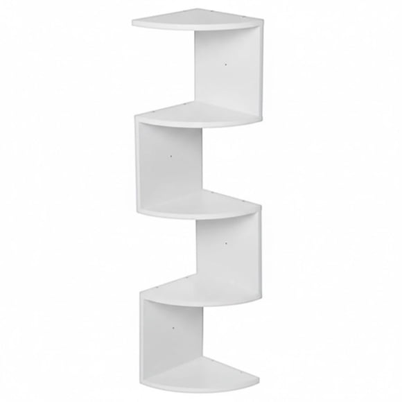 Repisa Esquinera Zig Zag Moderna 5 Niveles En Madera