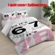 thumbnail image 1 of 3pcs Gesture Number Meme Printed Bedding Set Duvet Cover and Pillowcases, 1 of 5