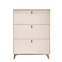 Crusec - Zapatero Recibidor 3 Gavetas 100X17X118 Estante Organizador