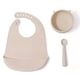 thumbnail image 1 of 3-piece Cat Series Feeding Utensils, Baby Special Food Bowl Spoon Set 1-2 Children Anti-fall Silicone Suction Bowl Baby Eating Bib Silicone Waterproof Super Soft, Food Supplement Spoon Silicone Soft, 1 of 5
