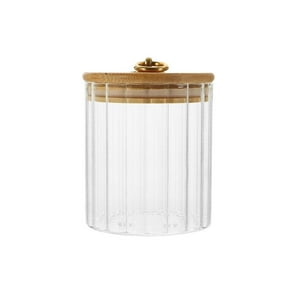 Oem - Envase Contenedor Frasco Cocina Vidrio Hermetico Madera