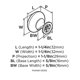 thumbnail image 5 of Perilla para Gabinete Amerock Edona 3.2 cm Bronce Champán, 5 of 9