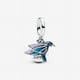 thumbnail image 1 of Dije Pandora Doble Colibrí Plata de Ley Púrpura, 1 of 5
