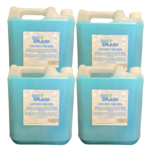 Suavizante Ropa Concentrado Fresh Biosplash 5 litros 4 Unid