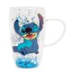 thumbnail image 1 of Taza de cristal Silver Buffalo Disney Lilo & Stitch 450ml Ohana, 1 of 7