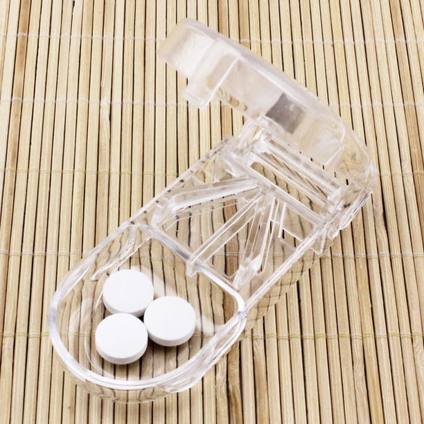 Portable Pill Cutter Split Medication Storage Tablet Cutter Cutting Slicer Home Pill Box Dispenser Pill Box Personal Health Care