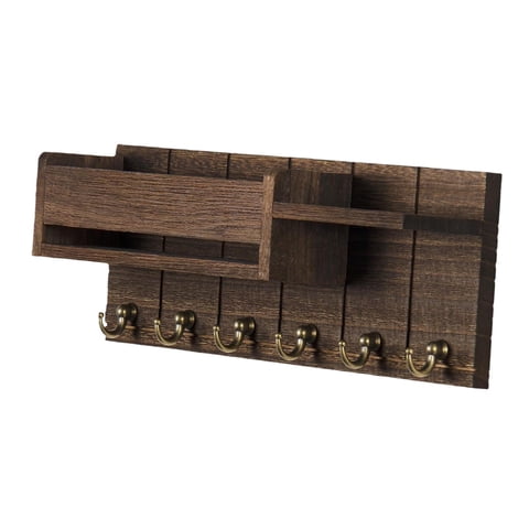 Bothyi - Estante Rústico De Almacenamiento De Pared Para Llaves, Ideal Para Dormitorio, Sala De Estar Y Cocina.
