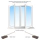 thumbnail image 3 of Operador de ventana abatible Truth 34 cm con manija de bronce – unidad simple, 3 of 3