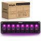 thumbnail image 1 of Panel de interruptores basculantes Nilight de 8 posiciones con LED morado e impermeable, 1 of 9