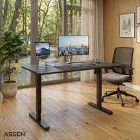 Escritorio Altura Regulable Essential 120X60Cm Negro Assen