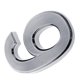 thumbnail image 3 of Número de puerta autoadhesiva de plástico plateado Signo numérico fijo número 9, 3 of 5
