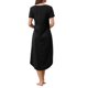 thumbnail image 3 of INSPIRE CHIC Camiseta de Noche Larga con Cuello en V y Manga Corta para Mujer, Vestido de Dormir Suave con Tie Dye y Bolsillos Laterales para Primavera Verano XL Negro, 3 of 6