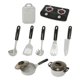 thumbnail image 3 of Juego De Cocina Portátil Para Ni?os, Juegos De Juguetes, Ollas, Sartenes Para Regalo De Cumplea?os, Ni?os Peque?os, Plata, 3 of 3