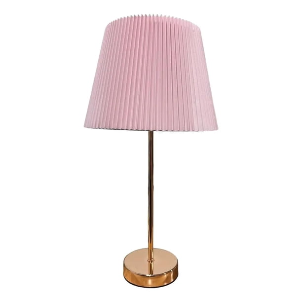 Lampara De Velador Lampara De Mesa Basica Minimalista rosa