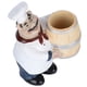thumbnail image 3 of Estatua de chef de resina, soporte para palillos de dientes, figura nórdica, decoración de mesa de restaurante, artesanía, 3 of 11