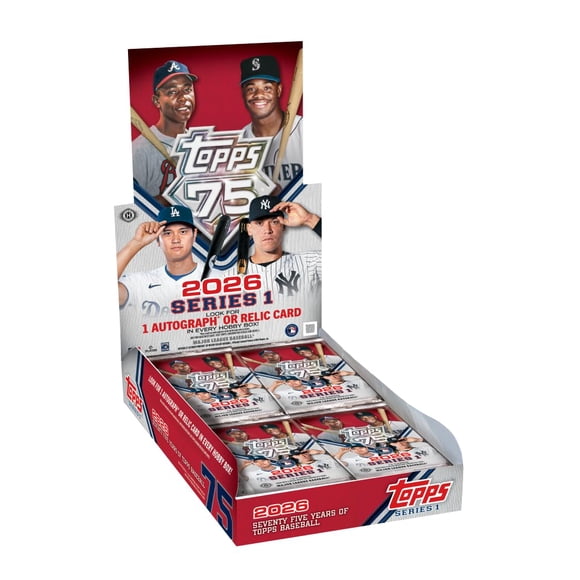 Caja Hobby de Béisbol Topps Serie 1 2026 Autógrafo o Relic