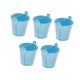 thumbnail image 4 of 5 Cubos De Metal Galvanizado, Contenedores Rústicos Para Recuerdos De Fiesta, Resistentes, Color Azul, 4 of 5