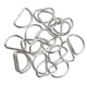 thumbnail image 1 of 100 piezas de aleación diy d dee rings para cintas flejes 15x10x2mm blanco, 1 of 3