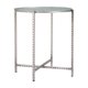 thumbnail image 5 of Mesa lateral Zuo Vetro de vidrio ondulado plateado y acero, 10 kg, 5 of 8