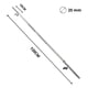 thumbnail image 2 of Barra Preolímpica 120 cm Cromada con 25 kg en Discos PVC, 2 of 3