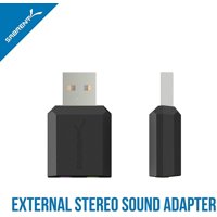 Adaptador De Sonido Estéreo Externo Sabrent Usb Para Windows Y Mac. Pl