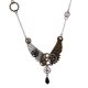 thumbnail image 1 of steampunk engranaje hora mano pluma alas collar colgante cadena para mujeres hombres, 1 of 3