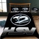 thumbnail image 2 of Holden Black Silver Red Quilt Duvet Cover Set Doona Cover Pillowcase3-Piece Bedding Set, 2 of 5